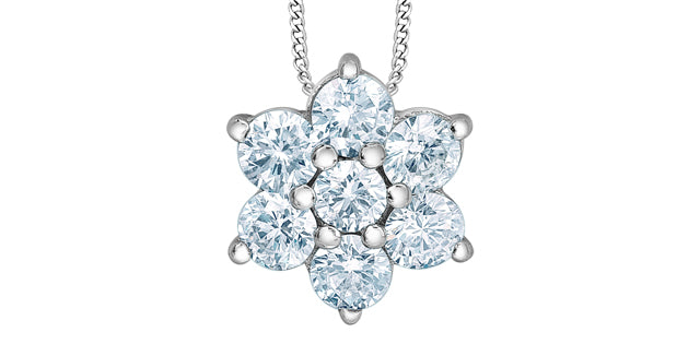 Necklace - 10kt White Gold - Laboratory Grown Diamonds | 70040