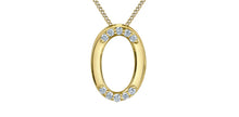 Load image into Gallery viewer, Hug Necklace - 10kt Yellow Gold - Laboratory Grown Diamonds | 70041
