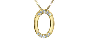 Hug Necklace - 10kt Yellow Gold - Laboratory Grown Diamonds | 70041