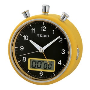 Seiko Alarm Clock Yellow QHE114Y – Assaleh Joailleries Jewellers