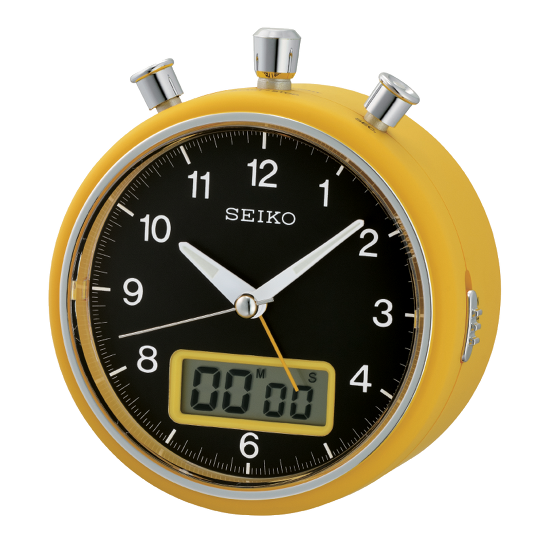 Seiko Alarm Clock -  Yellow | QHE114Y
