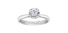 Charger l&#39;image dans la galerie, Ring - Natural Round Cut  Maple leaf diamonds - 18kt White Gold  | R10034WG/50-18
