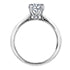 Charger l&#39;image dans la galerie, Ring - Natural Round Cut  Maple leaf diamonds - 18kt White Gold  | R10034WG/50-18
