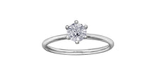 Charger l&#39;image dans la galerie, Ring - Natural Round Cut  Maple Leaf Diamonds - Platinum  | R10037/50-P
