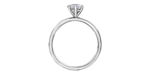 Ring - Natural Round Cut  Maple Leaf Diamonds - Platinum  | R10037/50-P