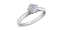 Charger l&#39;image dans la galerie, Ring - Natural Round Cut  Maple Leaf Diamonds - 18kt White Gold  | ML529W50
