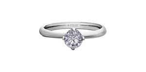 Ring - Natural Round Cut  Maple Leaf Diamonds - 18kt White Gold  | ML546W/23