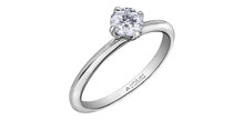 Charger l&#39;image dans la galerie, Ring - Natural Round Cut  Maple Leaf Diamonds - 18kt White Gold  | ML546W/23
