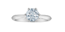 Load image into Gallery viewer, Solitaire Ring 14KT | LGD | 1.00ct round cut
