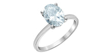 Load image into Gallery viewer, Ring - Oval Cut Laboratory Grown Diamond -  14KT White Gold | 2.00CT
