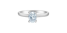 Load image into Gallery viewer, Ring - Oval Cut Laboratory Grown Diamond -  14KT White Gold | 0.70Ct
