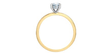 Load image into Gallery viewer, Ring - Oval Cut Laboratory Grown Diamond -  14KT Yellow and White Gold | 0.70Ct

