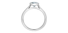 Load image into Gallery viewer, Ring -  Round cut Laboratory Grown Diamond -  14KT White Gold | 1.07ct round cut
