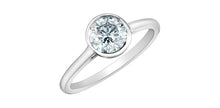 Load image into Gallery viewer, Ring -  Round cut Laboratory Grown Diamond -  14KT White Gold | 1.07ct round cut
