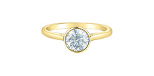 Charger l&#39;image dans la galerie, Ring -  Round cut Laboratory Grown Diamond -  14KT Yellow Gold | 1.00ct round cut
