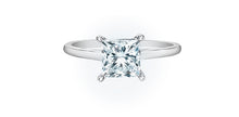 Load image into Gallery viewer, Ring - Round Cut Laboratory Grown Diamond -  14KT White Gold | 1.59ct Princess Cut
