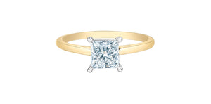 Solitaire Ring 14kt | LGD | 1.01ct princess cut