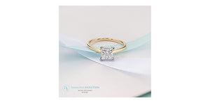 Solitaire Ring 14kt | LGD | 1.01ct princess cut