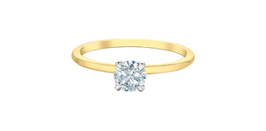 Solitaire Ring 14kt | LGD | 0.56ct round cut
