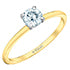 Load image into Gallery viewer, Solitaire Ring 14kt | LGD | 0.56ct round cut
