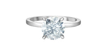 Charger l&#39;image dans la galerie, Ring -  Round Cut Laboratory Grown Diamond -  14KT White Gold | 2.00CT

