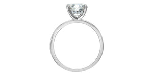 Ring -  Round Cut Laboratory Grown Diamond -  14KT White Gold | 2.07ct Round Cut