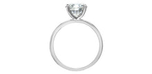 Charger l&#39;image dans la galerie, Ring -  Round Cut Laboratory Grown Diamond -  14KT White Gold | 2.00CT
