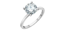 Charger l&#39;image dans la galerie, Ring -  Round Cut Laboratory Grown Diamond -  14KT White Gold | 2.00CT

