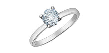 Charger l&#39;image dans la galerie, Ring -  Round Cut Laboratory Grown Diamond -  14KT White Gold | 0.70CT
