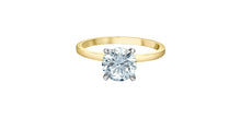 Charger l&#39;image dans la galerie, Ring -  Round Cut Laboratory Grown Diamond -  14KT Yellow and White Gold | 1.00Ct
