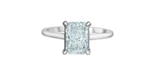 Load image into Gallery viewer, Ring - Radiant cut Laboratory Grown Diamond -  14KT White Gold | 2.00ct Radiant Cut
