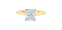 Load image into Gallery viewer, Ring - Radiant cut Laboratory Grown Diamond -  14KT Yellow and White Gold | 1.50ct Radiant Cut

