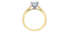 Load image into Gallery viewer, Ring - Radiant cut Laboratory Grown Diamond -  14KT Yellow and White Gold | 1.50ct Radiant Cut
