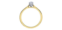 Load image into Gallery viewer, Ring - Natural Round Cut  Maple Leaf Diamonds - 18kt White Gold - 0.25ct | ML941YW25
