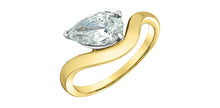Load image into Gallery viewer, Solitaire Ring 14kt Lab Grown Diamond Pear Shape 1.57ct VS1-E | R10248YW/150
