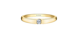 Diamond Ring Round Cut - 14kt Yellow Gold  | ML898Y08