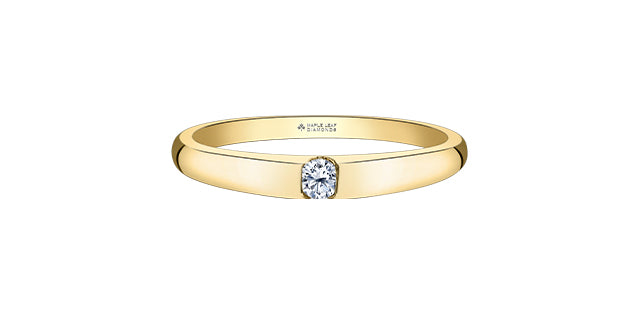 Diamond Ring Round Cut - 14kt Yellow Gold  | ML898Y08