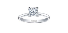 Charger l&#39;image dans la galerie, Ring - Natural Princess Cut  Maple Leaf Diamonds - Platinum  | PC214/50
