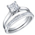 Load image into Gallery viewer, Ring - Natural Princess Cut  Maple Leaf Diamonds - 18kt White Gold  | R1923WG/40-18
