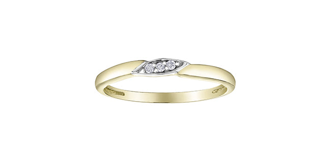 Ring - 10kt yellow gold - diamonds | R2419WDYW-10