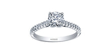 Load image into Gallery viewer, Ring - Natural Round Cut  Maple leaf diamonds - 18kt White Gold  | ML377W80
