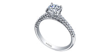 Load image into Gallery viewer, Ring - Natural Round Cut  Maple leaf diamonds - 18kt White Gold  | ML377W80
