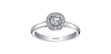 Load image into Gallery viewer, Ring - Natural Round Cut  Maple Leaf Diamonds - 14Kt White Gold  | ML425W33
