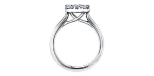 Ring 14kt White Gold - 0.66ct Total Natural Diamond | DX729W66