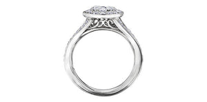 Ring 14kt White Gold - 1.00ct Total Natural Diamond | DX734