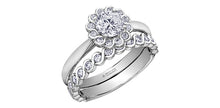 Charger l&#39;image dans la galerie, Ring - Natural Round Cut Maple Leaf Diamonds - 18kt White Gold  | ML519W30
