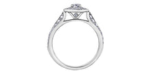 Charger l&#39;image dans la galerie, Ring - Natural Round Cut  Maple Leaf Diamonds - 14kt White Gold  | ML603
