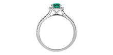 Load image into Gallery viewer, Ring - Diamonds &amp; Emerald - 10kt White Gold | DX899WEM
