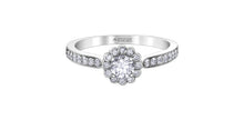 Load image into Gallery viewer, Ring - Natural Round Cut  Maple Leaf Diamonds - 18kt White Gold  | R30741WG/60-18
