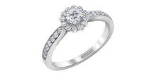 Load image into Gallery viewer, Ring - Natural Round Cut  Maple Leaf Diamonds - 18kt White Gold  | R30741WG/60-18
